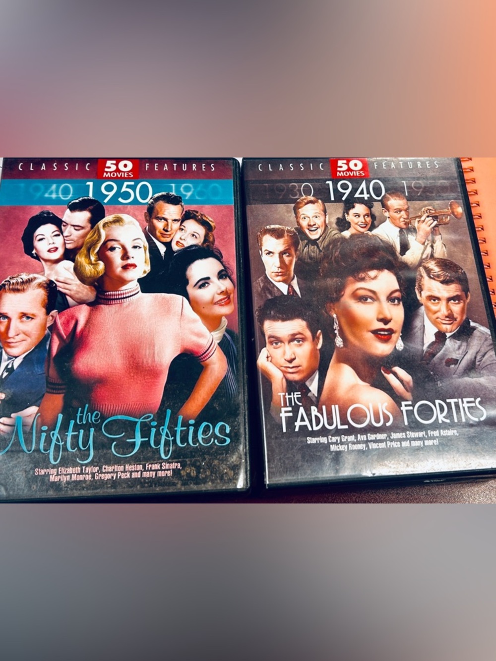 DVDs 1950s & 1940s Classic Movies 2 Boxed Sets - 100 total 🎥 Movies
